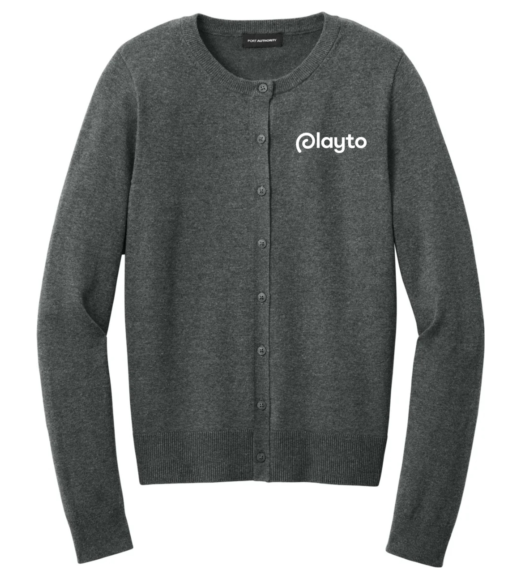Port Authority Women's Easy Care Crewneck Cardigan Sweater