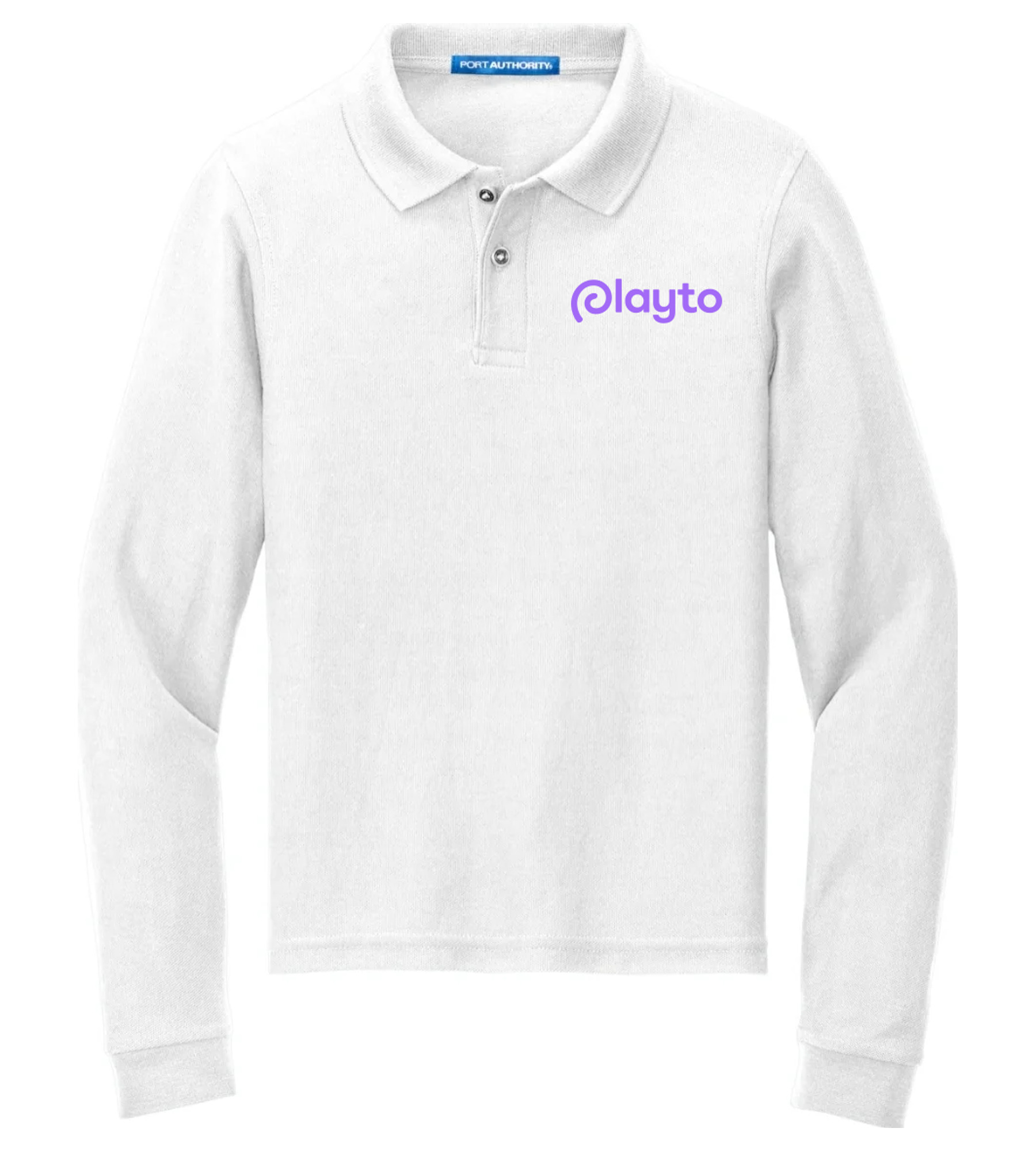 Port Authority Youth Long Sleeve Silk Touch Polo